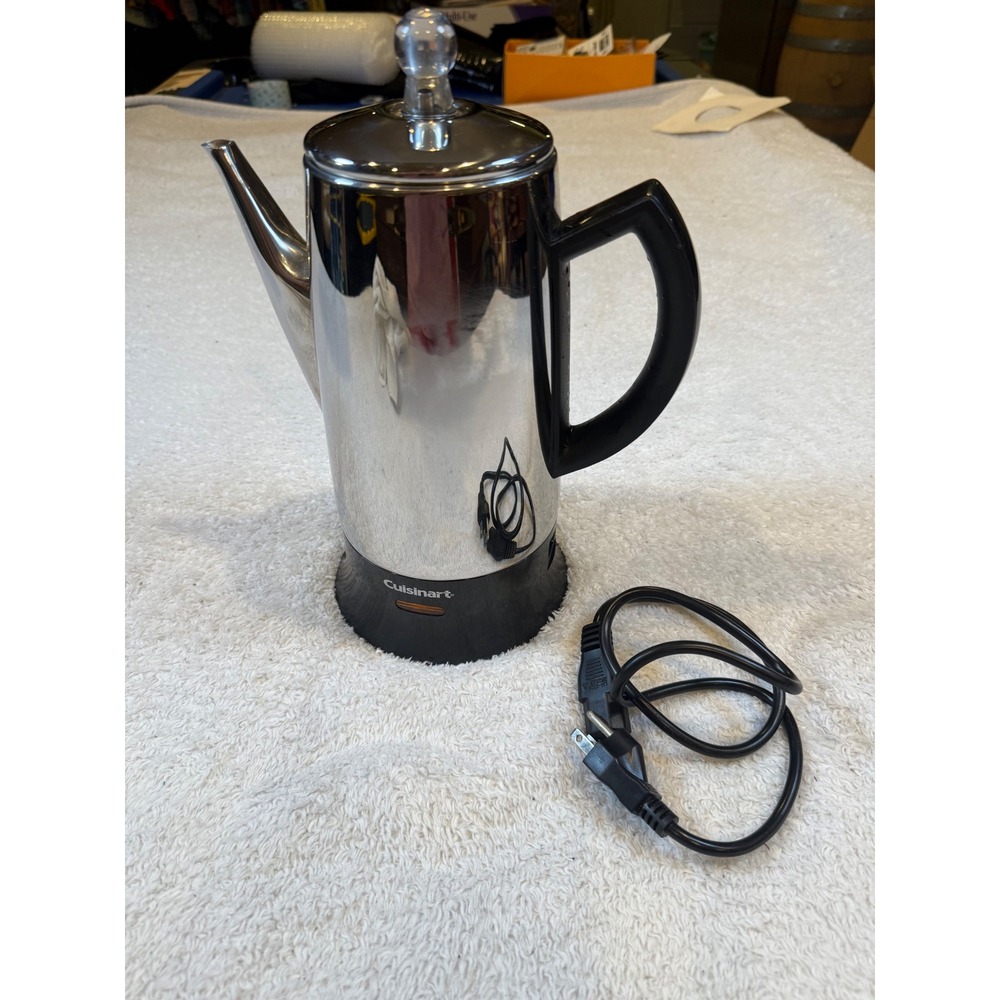 Cuisinart Classic 12 Cup Percolator Stainless Steel Electric Coffee Maker PRC-12
